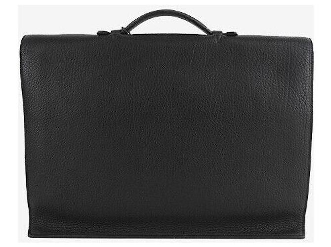 Hermès Sakadopeche Nero con Hardware Oro - vista 3