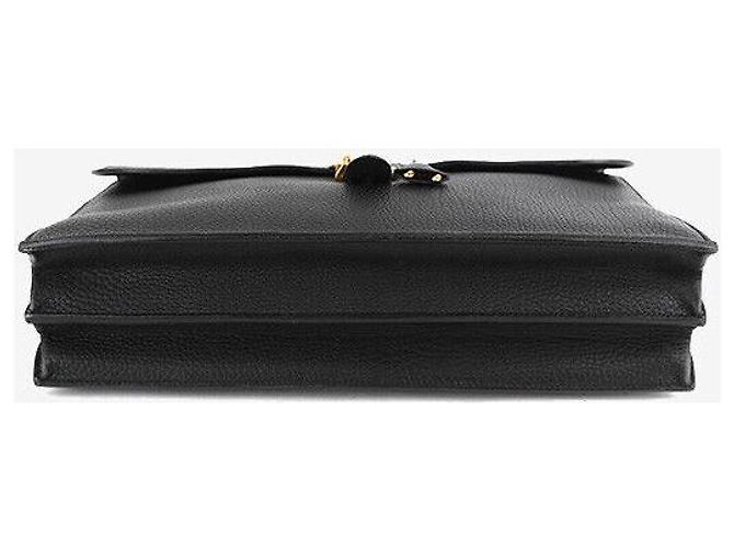 Hermès Sakadopeche Nero con Hardware Oro - vista 4