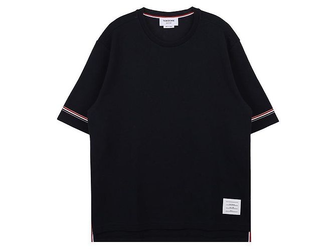 Thom Browne Rugby Kurzarm-T-Shirt aus Baumwolle - Ansicht 4