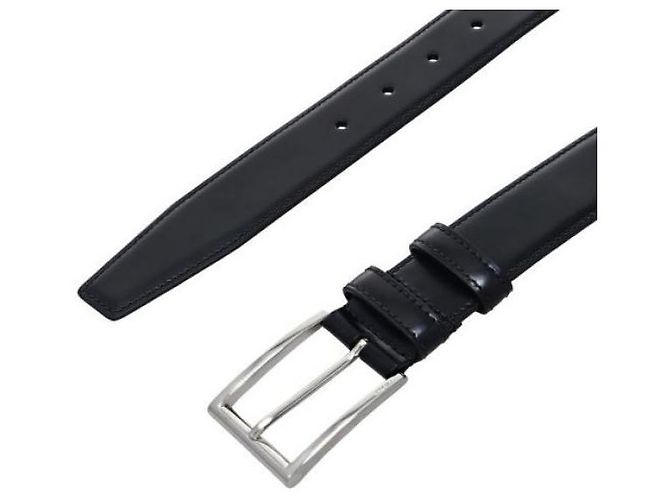 Prada Leather Silver Buckle Belt Black - view 4
