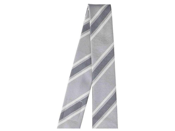 Thom Browne Cravatta Mogador Classic con listino Outline Lip Stripe Marrone - vista 5