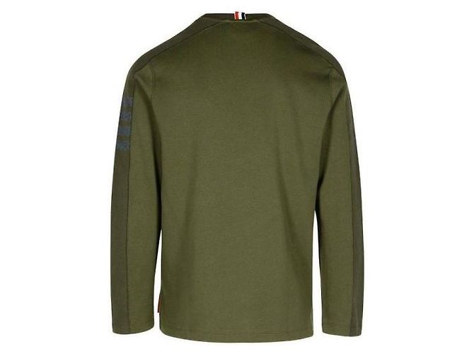 Thom Browne Langarm-T-Shirt aus Milano-Baumwolle Grün - Ansicht 4