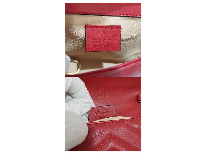 Gucci Borsa a tracolla GG Marmont Super Mini con catena - vista 10