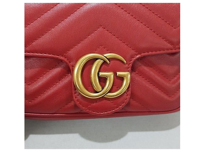 Gucci Borsa a tracolla GG Marmont Super Mini con catena - vista 3
