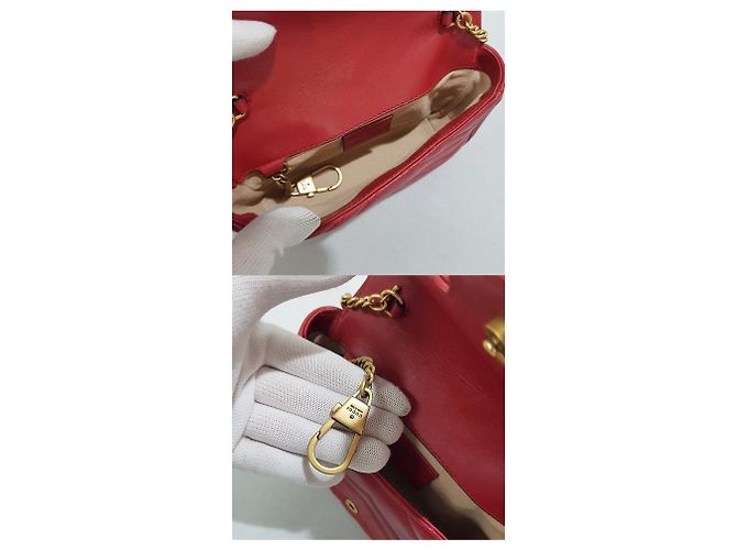 Gucci Borsa a tracolla GG Marmont Super Mini con catena - vista 9