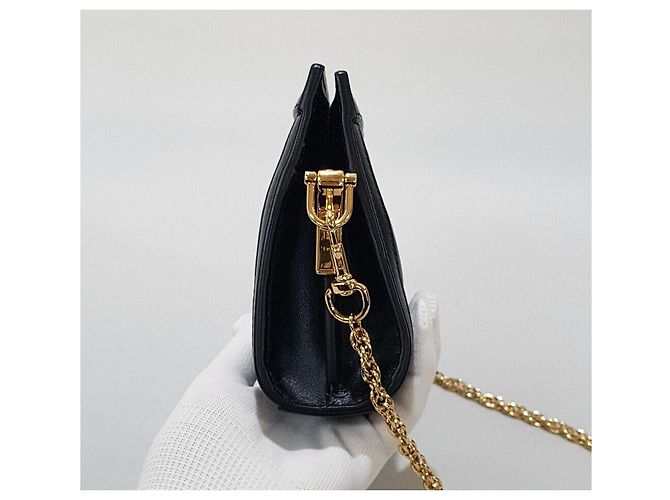 Gucci Mini borsa a tracolla con catena in matelassé ricamato - vista 3