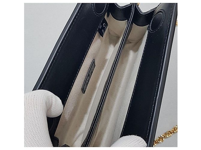 Gucci Mini borsa a tracolla con catena in matelassé ricamato - vista 8