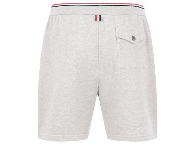 Thom Browne RWB Tipping Baumwoll-Piqué-Loopback-Shorts Braun - Ansicht 4