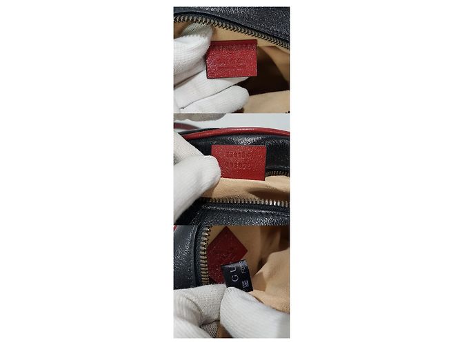 Gucci Mini borsa a tracolla rotonda Marmont Nero - vista 10