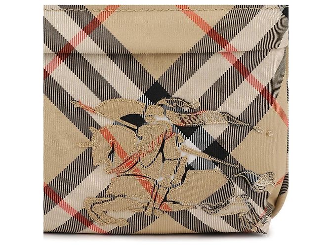 Burberry Piccola borsa a tracolla a quadri Marrone - vista 9