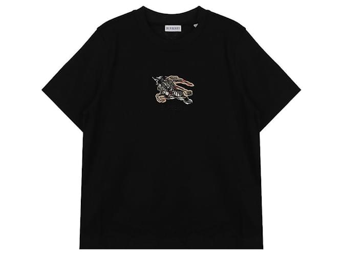Burberry Check Baumwoll-T-Shirt Schwarz - Ansicht 3