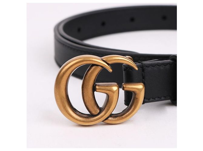 Gucci Cinturón dorado para mujer Negro - vista 2