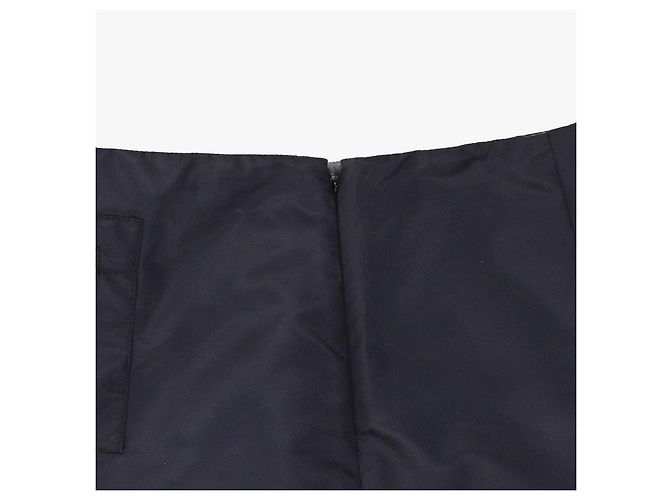 Miu Miu Technischer Rock Gazaar Fleece Damenrock Schwarz - Ansicht 6