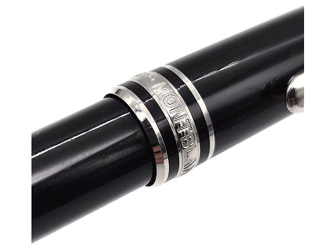 Montblanc Penna a sfera Meisterstück Platinum Classique Nero - vista 4