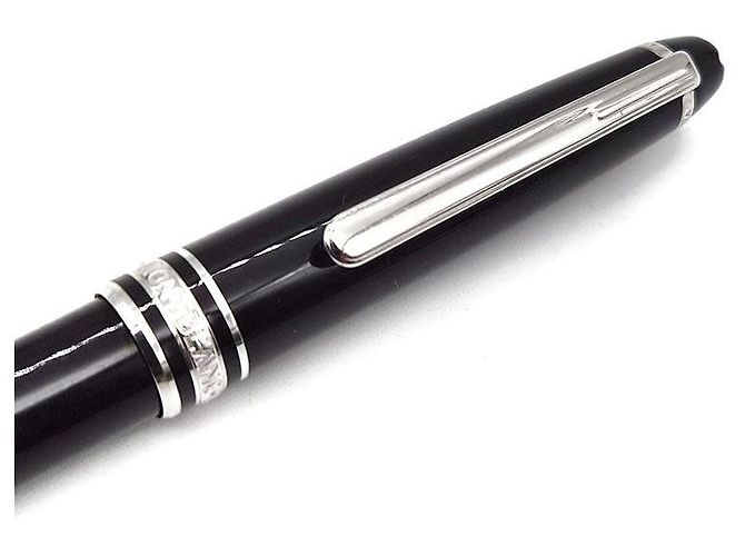 Montblanc Penna a sfera Meisterstück Platinum Classique Nero - vista 5