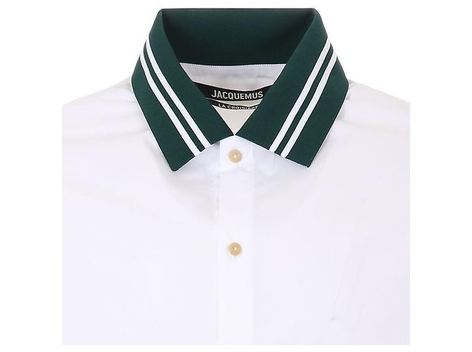 Jacquemus Camicia ricamata con logo baseball Bianco - vista 7