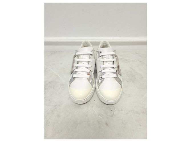 Roger Vivier Sneakers White Vib Skate Metal Buckle Bianco - vista 5