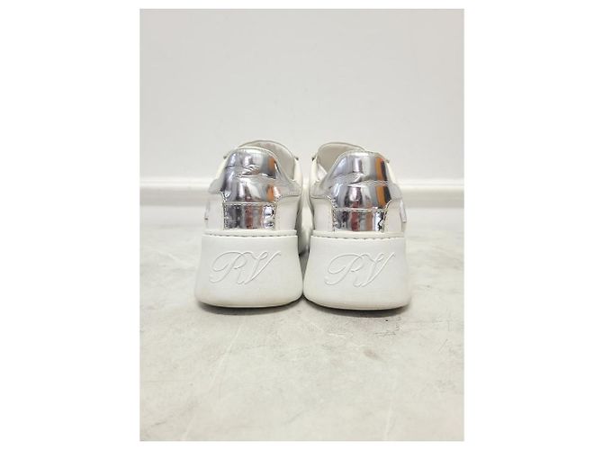 Roger Vivier Sneakers White Vib Skate Metal Buckle Bianco - vista 6