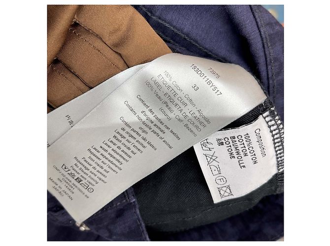 Dior Pantaloni in cotone Oblique Navy Blu - vista 9