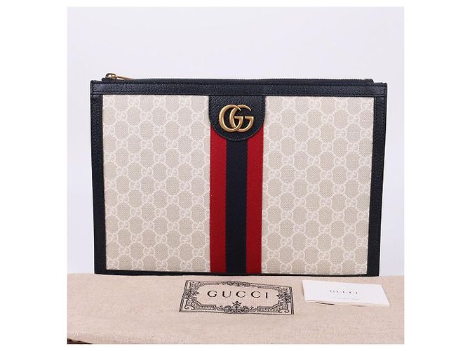 Gucci Clutch Grande GG Supreme Limited Blu - vista 11