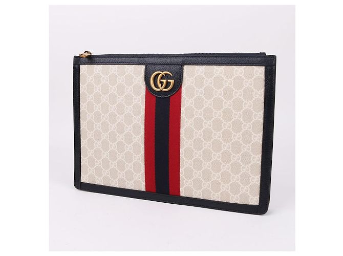 Gucci Clutch Grande GG Supreme Limited Blu - vista 3