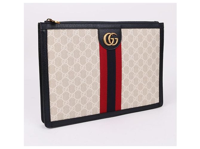 Gucci Clutch Grande GG Supreme Limited Blu - vista 4