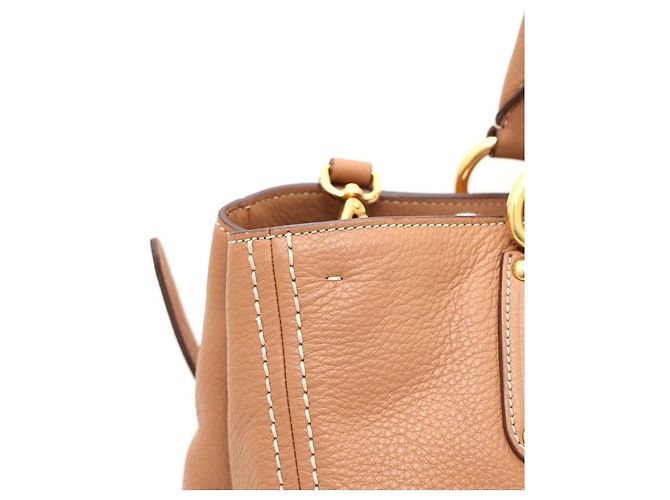 Borsa Tote e Borsa a Spalla in Vitello Daino Prada Marrone - vista 5