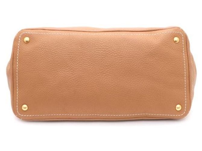 Borsa Tote e Borsa a Spalla in Vitello Daino Prada Marrone - vista 7