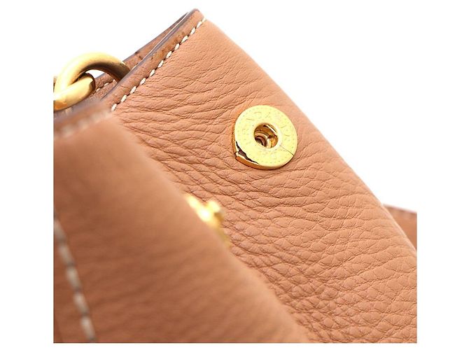 Borsa Tote e Borsa a Spalla in Vitello Daino Prada Marrone - vista 9