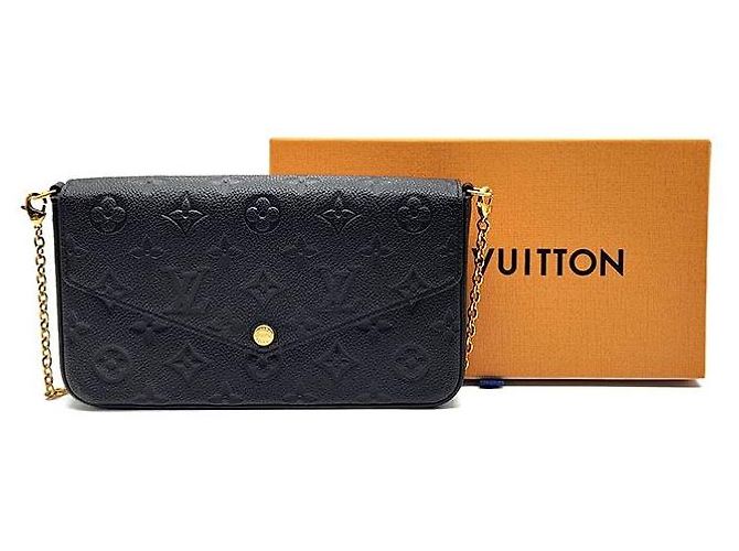 Louis Vuitton Pochette Empreinte Felicie Nero - vista 9