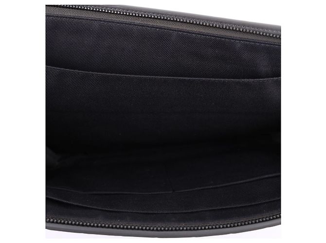 Bottega Veneta Clutch Portfolio Grey Large Marrone - vista 9