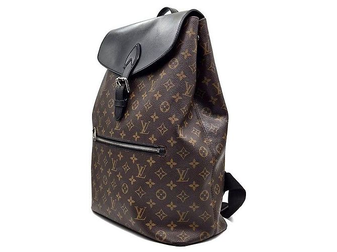 Louis Vuitton Zaino Makarasar Fork Marrone - vista 2