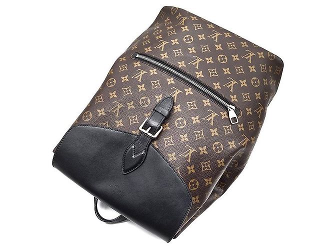 Louis Vuitton Zaino Makarasar Fork Marrone - vista 4