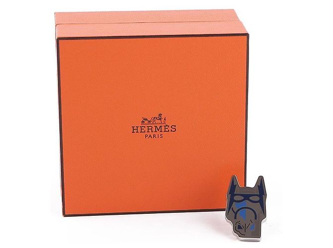 Hermès Cheval Masque Abzeichen Silber - Ansicht 12