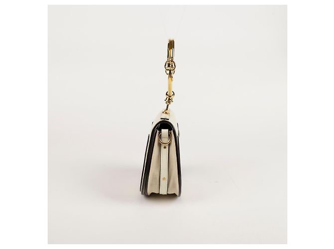 Chloé Piccola borsa tote Nile in pelle bianca Bianco - vista 3