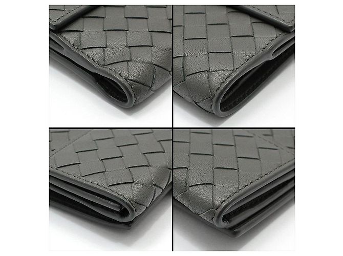 Bottega Veneta Cartera de malla trenzada Intrecciato gris Castaño - vista 10