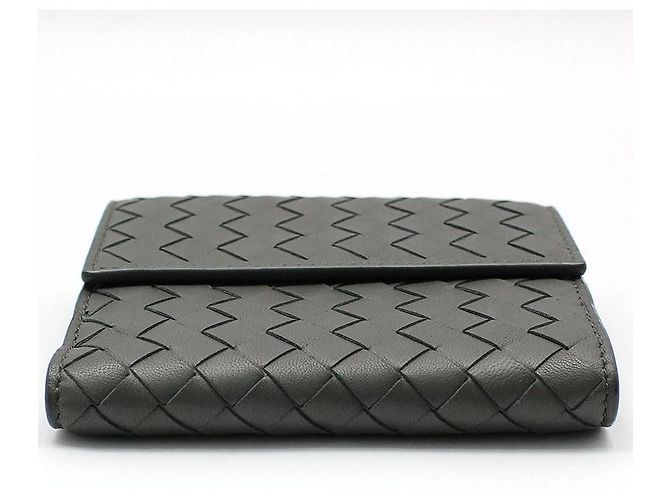 Bottega Veneta Cartera de malla trenzada Intrecciato gris Castaño - vista 5