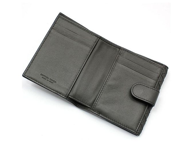 Bottega Veneta Cartera de malla trenzada Intrecciato gris Castaño - vista 7