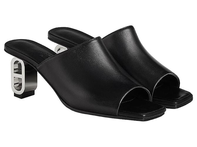 Hermès Sandali Iconique Nero - vista 4