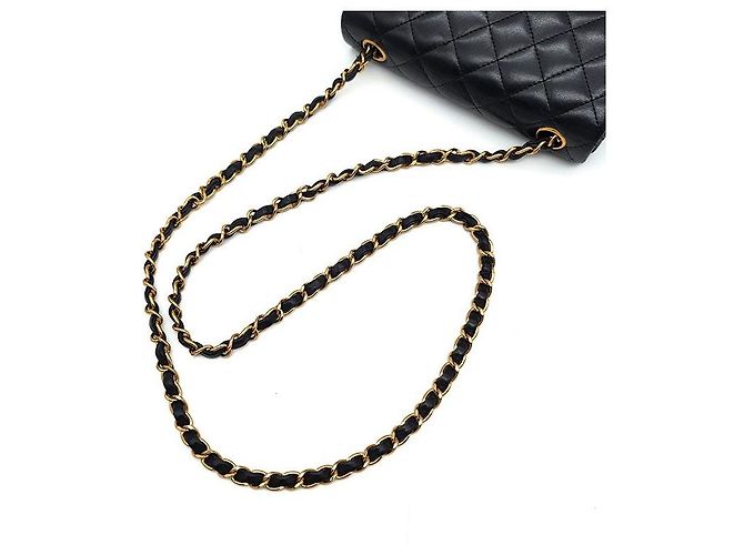 Chanel Borsa a tracolla Classic New Mini in agnello Nero - vista 5