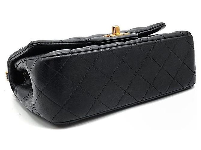 Chanel Borsa a tracolla Classic New Mini in agnello Nero - vista 7