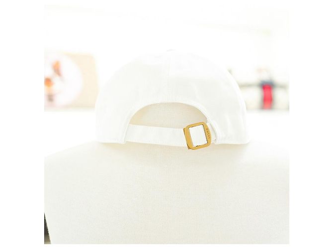 Gucci Multi Logo Cap aus Baumwolle Weiß Blau - Ansicht 21