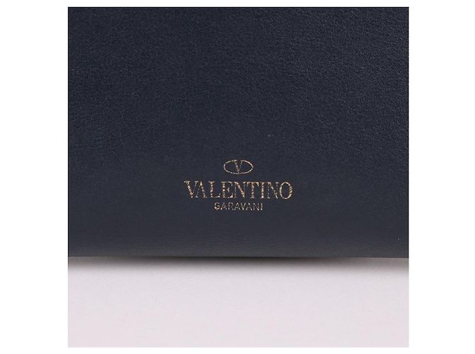 Valentino Rockstud Damen-Langgeldbörse Navy Blau - Ansicht 6