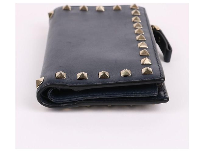 Valentino Rockstud Damen-Langgeldbörse Navy Blau - Ansicht 7