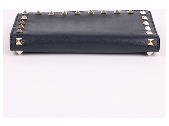 Valentino Rockstud Damen-Langgeldbörse Navy Blau - Ansicht 8