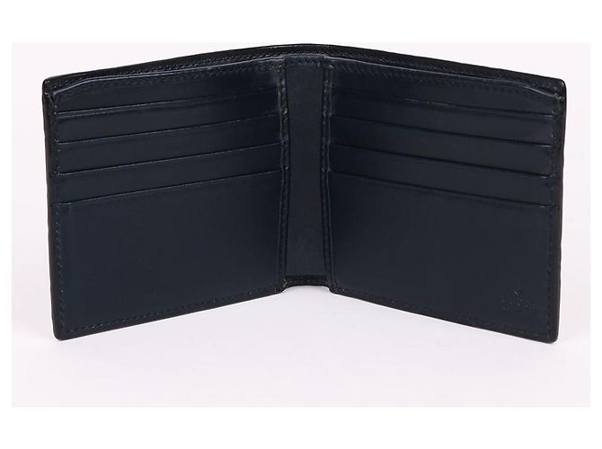 Gucci Navy Cima Leather Men's Wallet Blue - view 8