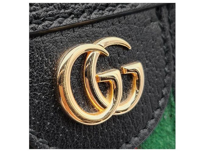 Gucci Borsa a Spalla Ophidia GG Nero - vista 8