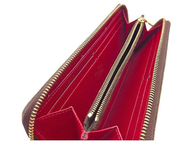 Louis Vuitton Cartera Damier Clemence Roja - vista 6
