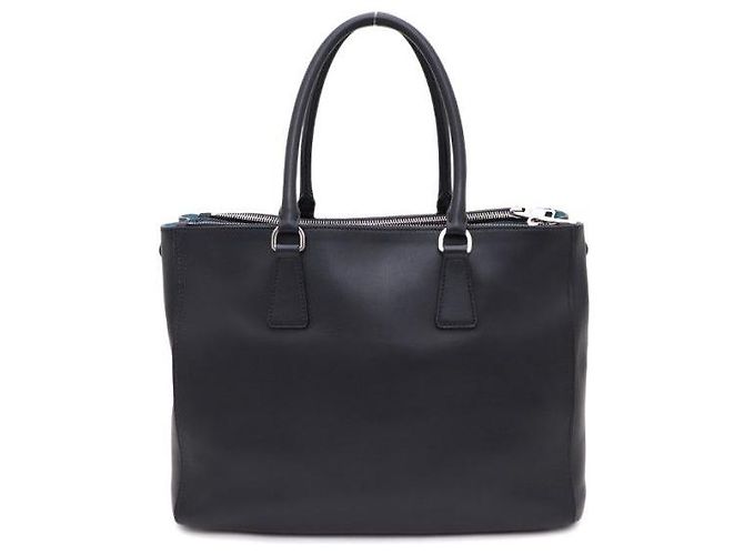 Prada Borsa Tote e Borsa a Spalla Black Galleria Citycabin con Logo Argentato e Doppia Cerniera Nero - vista 4