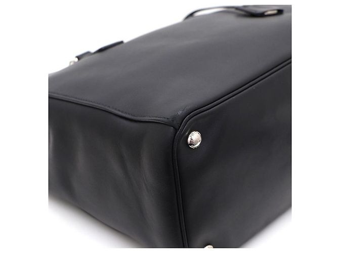Prada Borsa Tote e Borsa a Spalla Black Galleria Citycabin con Logo Argentato e Doppia Cerniera Nero - vista 7